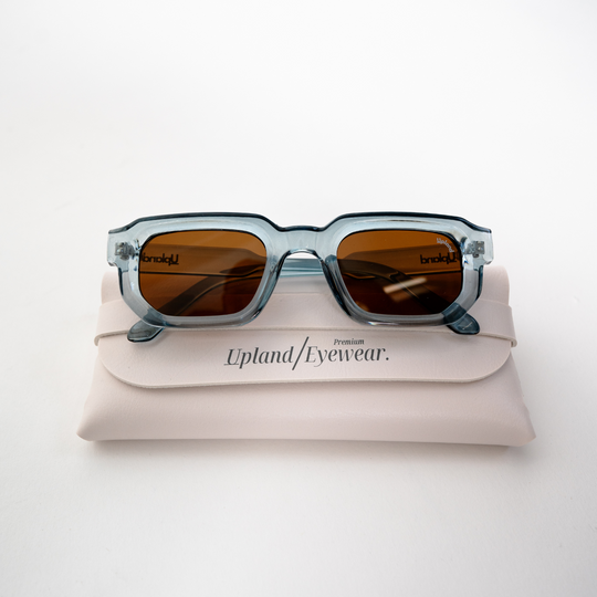 Blue Vintage Square Sunglasses