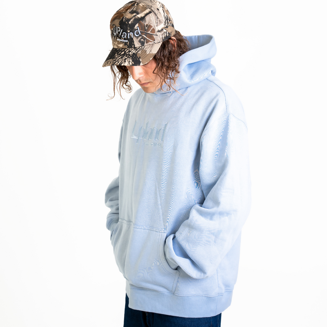 Powder Blue Relaxed Hoodie