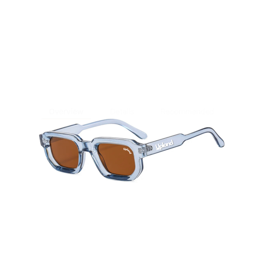 Blue Vintage Square Sunglasses